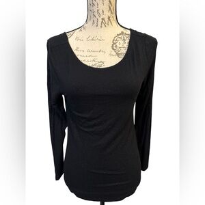 Banana Republic Women’s Elegant Black Sparkle Long Sleeve Blouse Size S